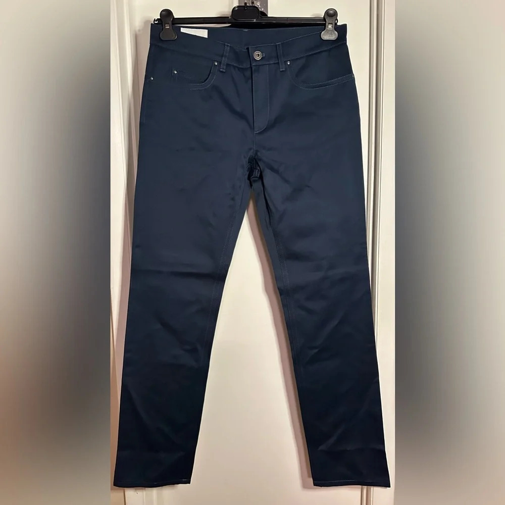 NWOT Salvatore Ferragamo Men’s 5 Pocket Cotton Pants Dark Teal Size 48 (US 33)